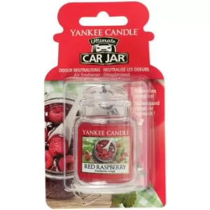 Image of Red Raspberry (Pack Of 6) Yankee Candle Ultimate Car Jar Air Freshener