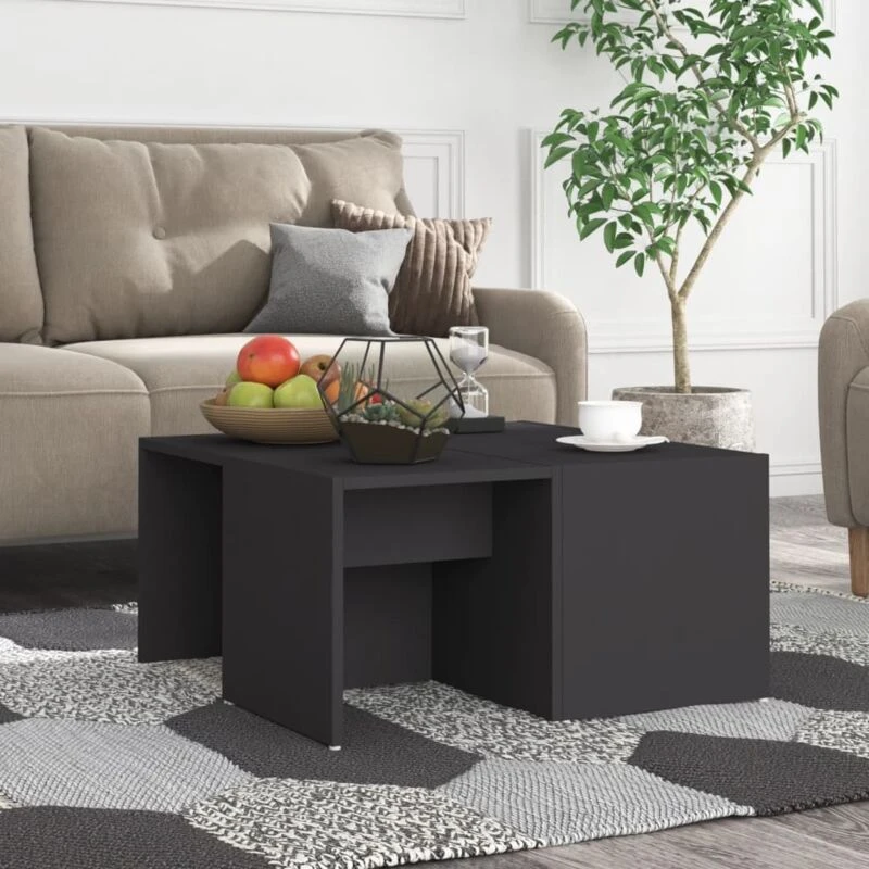 Image of VIDAXL Coffee Tables 4 pcs Grey 33x33x33cm Engineered Wood Vidaxl 8720286560167