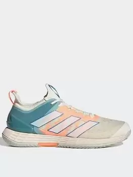 Image of adidas Adizero Ubersonic 4 Tennis Shoes, White/White, Size 11, Men