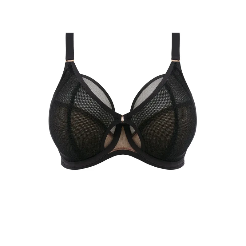Image of Elomi Womens underwired plunge bra Elomi Kintai Noir Female 105F