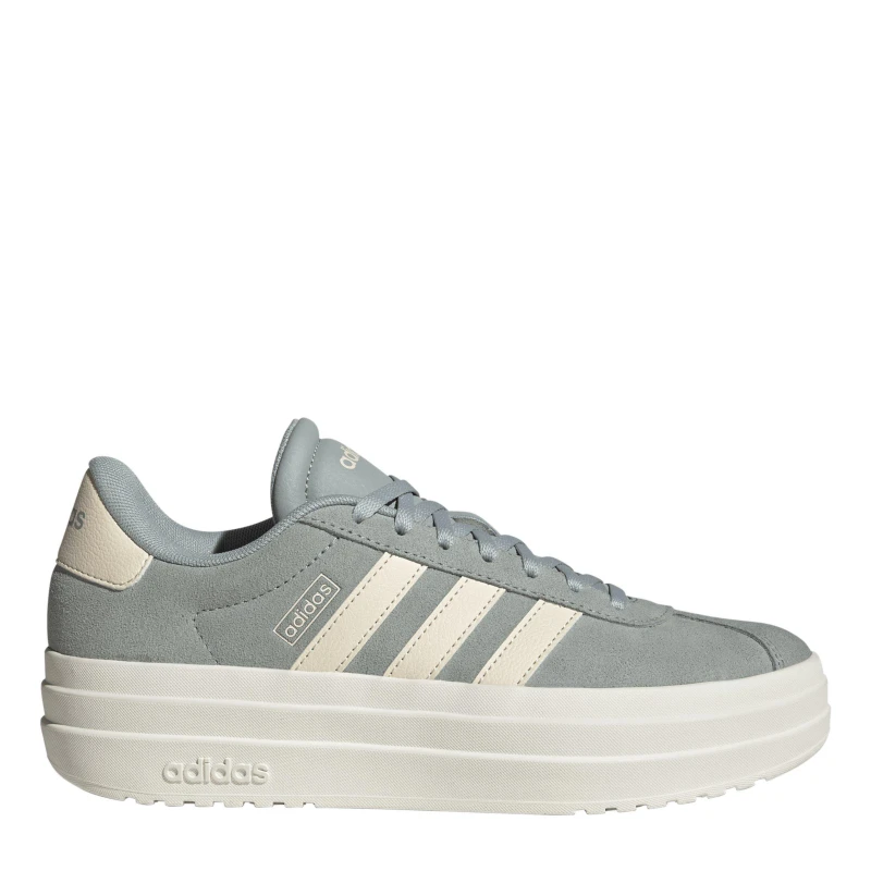 Image of adidas VL Court Bold Womens Trainers Wonder Sage/Wht female 4 (36.7)