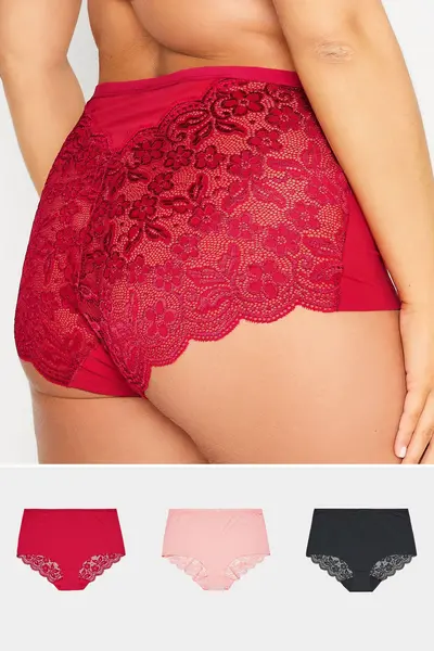 Image of Yours 3 Pack Briefs Red