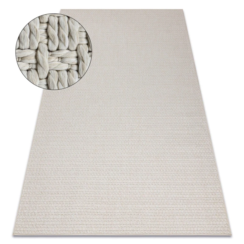 Image of RugsX Carpet Origi 3561 Cream - Flat-Woven Sisal String 78X150 Cm