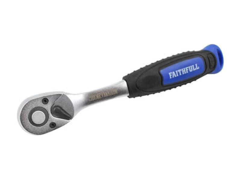 Image of Faithfull Quick Release Ratchet Handle - 3/8In Square Drive Faisocrat38Q