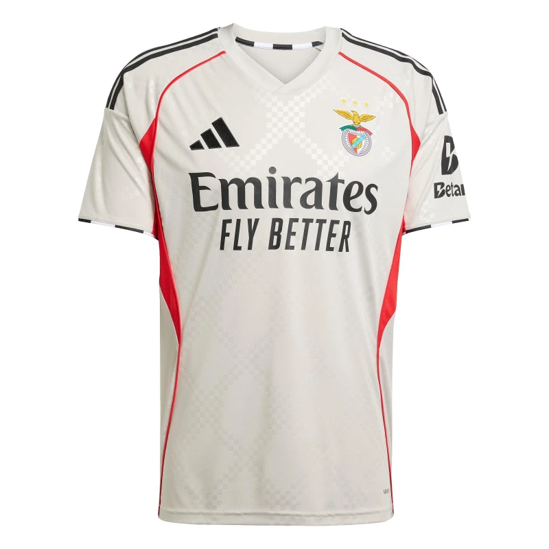 Image of adidas Benfica Away Shirt 2025 2026 Adults White male XL