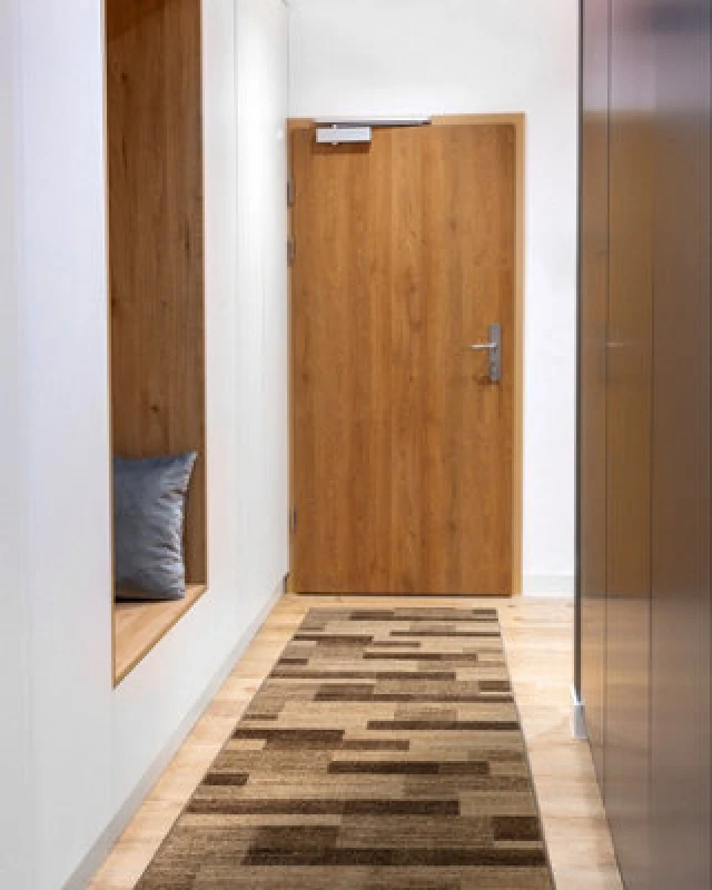 Image of RugsX Runner Karmel Deski Boards Nut 80Cm 80X100 Cm