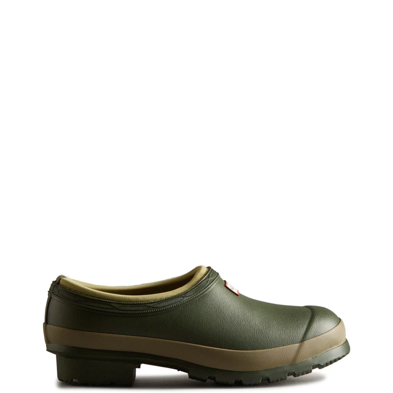 Image of Hunter Womens Gardener Neoprene Clogs Shoes - UK 3 Green female GDE2862DOC3