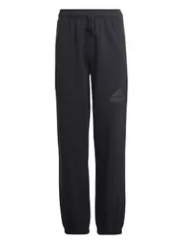 Image of adidas Sportswear Unisex Junior Future Icons Badge Of Sport Logo Pant - Black, Size 9-10 Years