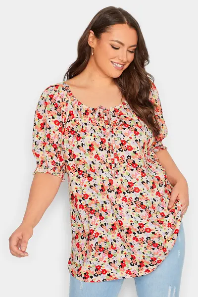 Image of Yours Gypsy Top Red