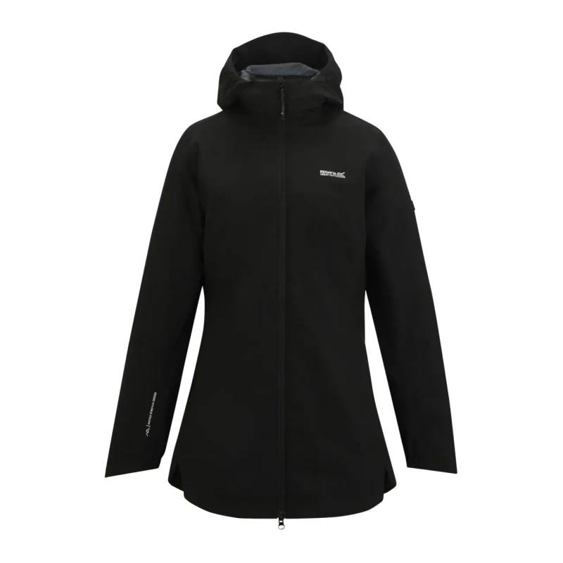 Image of Womens waterproof jacket Regatta Natalina Noir Female 38