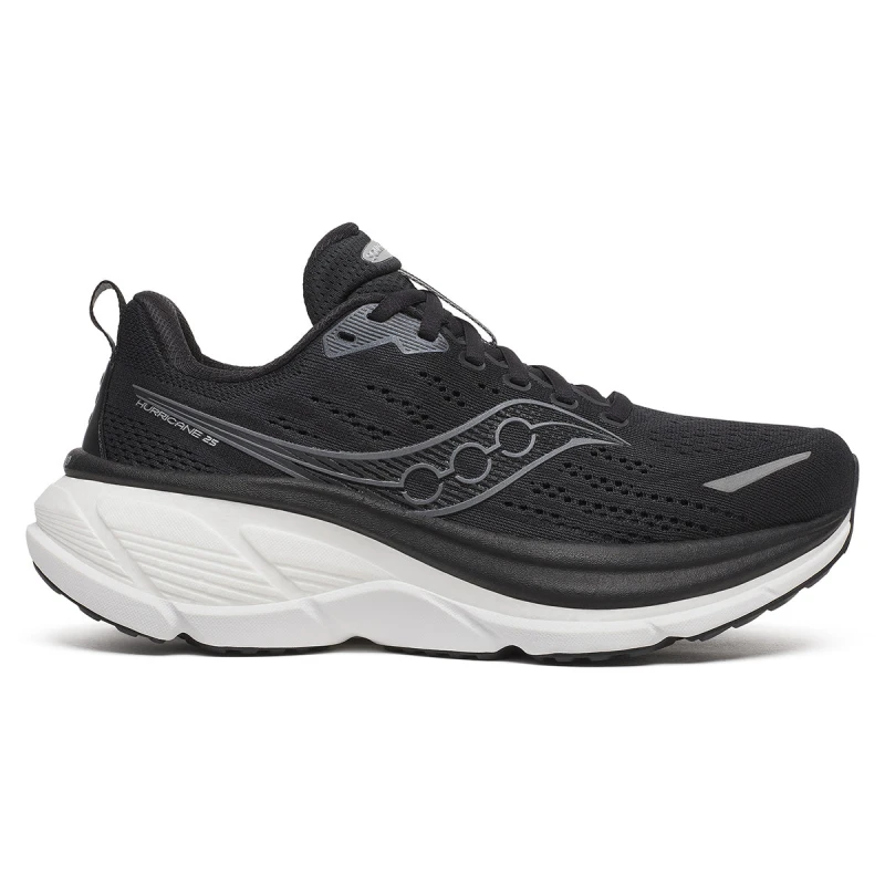 Image of Saucony Saucony Hurricane 25 Womens Black/white - Black/White / Standard / 8