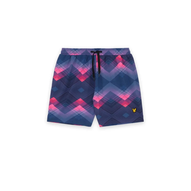 Image of Chevron swim shorts Lyle & Scott Bleu Male 2XL