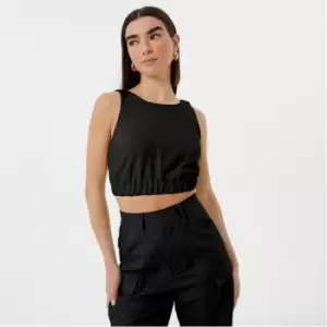 Image of Jack Wills Ruched Back Detail Top - Beige
