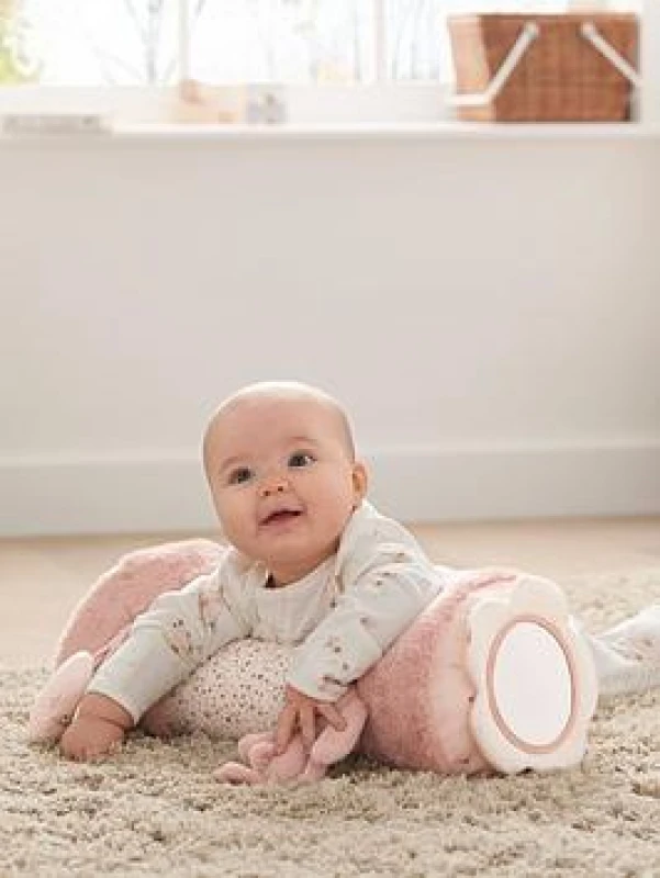 Image of Mamas & Papas Tummy Time Roll - Welcome to the World Pink Pink VPWWM Unisex