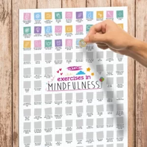 Image of 100 Exercises in Mindfulness Scratch Poster