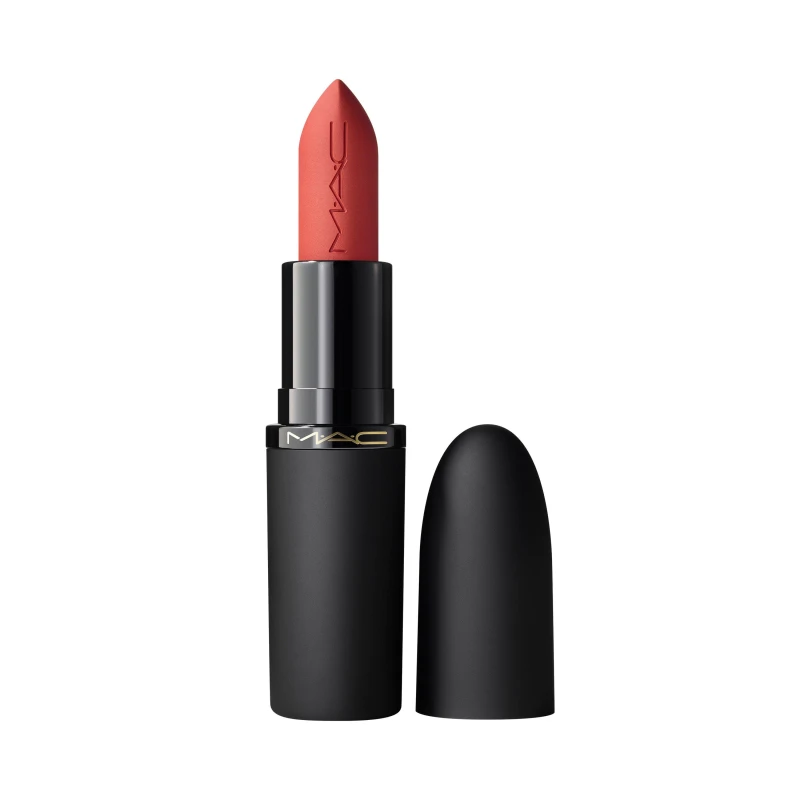 Image of Mac Powder Kiss Hazy Matte Lipstick - Brick Through Brick Through female 3.5