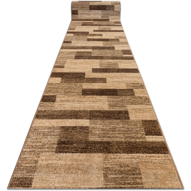 Image of RugsX Runner Karmel Deski Boards Nut 80Cm 80X110 Cm