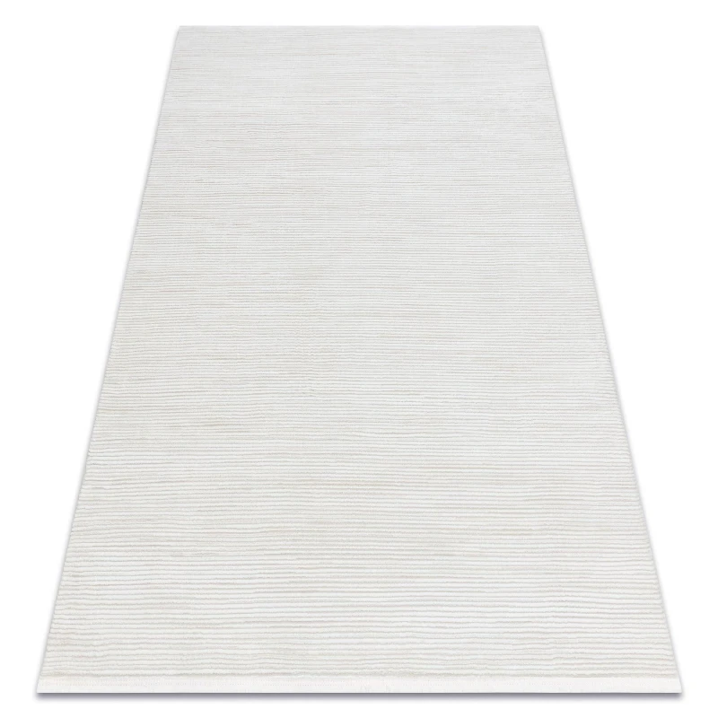 Image of RugsX Modern Carpet Duke 51376 Cream - Stripes, Structured, Very Soft, Fring 80X150 Cm