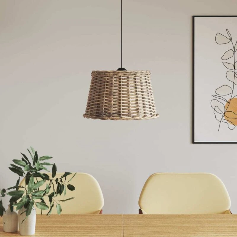 Image of VIDAXL Vidaxl - Ceiling Lamp Shade Brown Ø45x28cm Wicker 8720845803513
