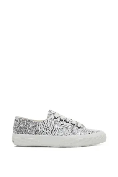 Image of Superga 2750 Faux Snake Trainer White
