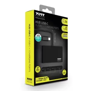 Image of Port Designs USB HUB TYPE C - 4 PORTS TYPE C