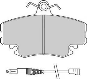 Image of Ferodo FDB845 Brake Pad Set Front Axle Premier Car