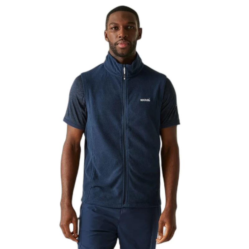 Image of Regatta Mens Tobias II Lightweight Fleece Gilet Bodywarmer M - Chest 39-40' (99-101.5cm) Navy/Navy RMB052-272-M