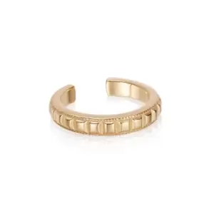 Image of Daisy London 18ct Gold Plate Palm Ridge Ear Cuff 18ct Gold Plate