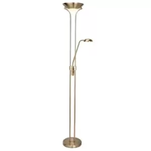 Image of Searchlight - LED 1 Light Mother & Child Lamp Antique Brass