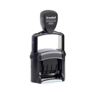 Image of Trodat Professional 5030 Dater Stamp Metal Frame Self inking 24mm x