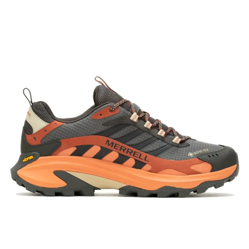 Image of Merrell Mens Moab Speed 2 GTX Waterproof Walking Hiking Shoes Trainers - UK 8.5 Grey male ES3756BEL8H
