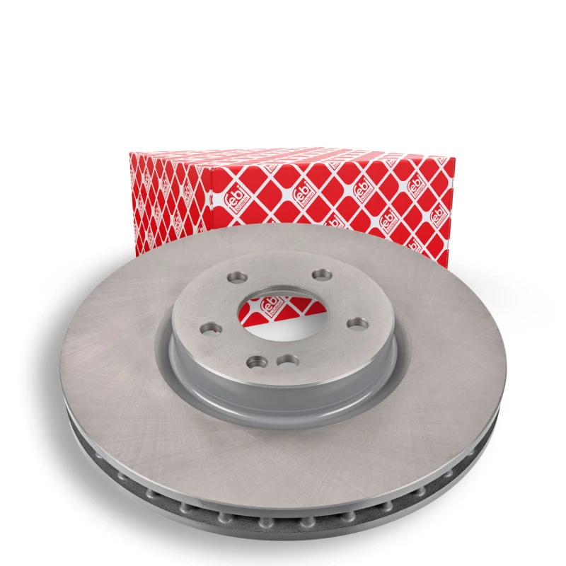 Image of FEBI BILSTEIN Brake disc Front Axle 104855 Brake rotor,Brake discs MERCEDES-BENZ,V-Klasse (W447),VITO Kasten (W447),VITO Tourer (W447)