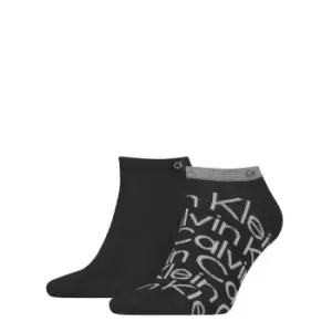 Image of Calvin Klein Mens Deangelo Liner Socks 2 Pack - Black
