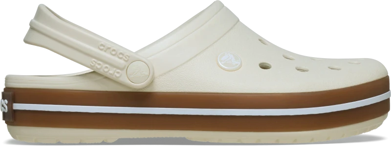Image of Crocs Unisex Crocband Gum Clogs Summit White W9/M8