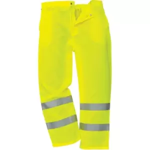 Image of Yoko Unisex Work Hi-Vis Trousers (44/R UK) (Yellow) - Yellow