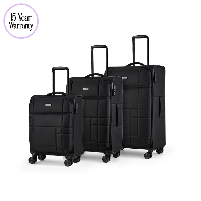 Image of Rock Rock Tokyo Suitcase Black unisex 3pc Set