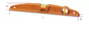 Image of Beta Tools 1696A Die Cast Aluminium Spirit Level with Ground Base 1000mm