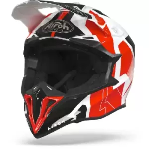 Image of Airoh Wraap Raze Red White M