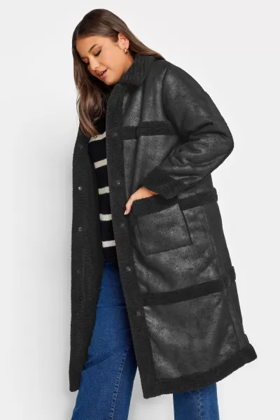 Image of Yours Bonded Faux Fur Jacket - Brown