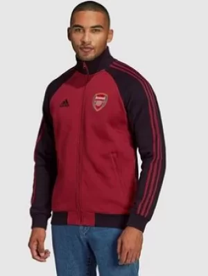 Image of adidas Mens 21/22 Arsenal Anthem Jacket, Black, Size L, Men