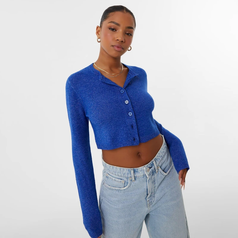 Image of Jack Wills Button Through Cardigan - Blue Blue 8