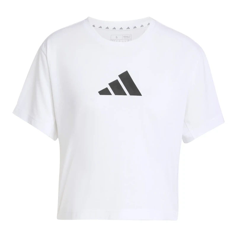 Image of Womens logo jersey adidas Essentials Big Performance Blanc Female M